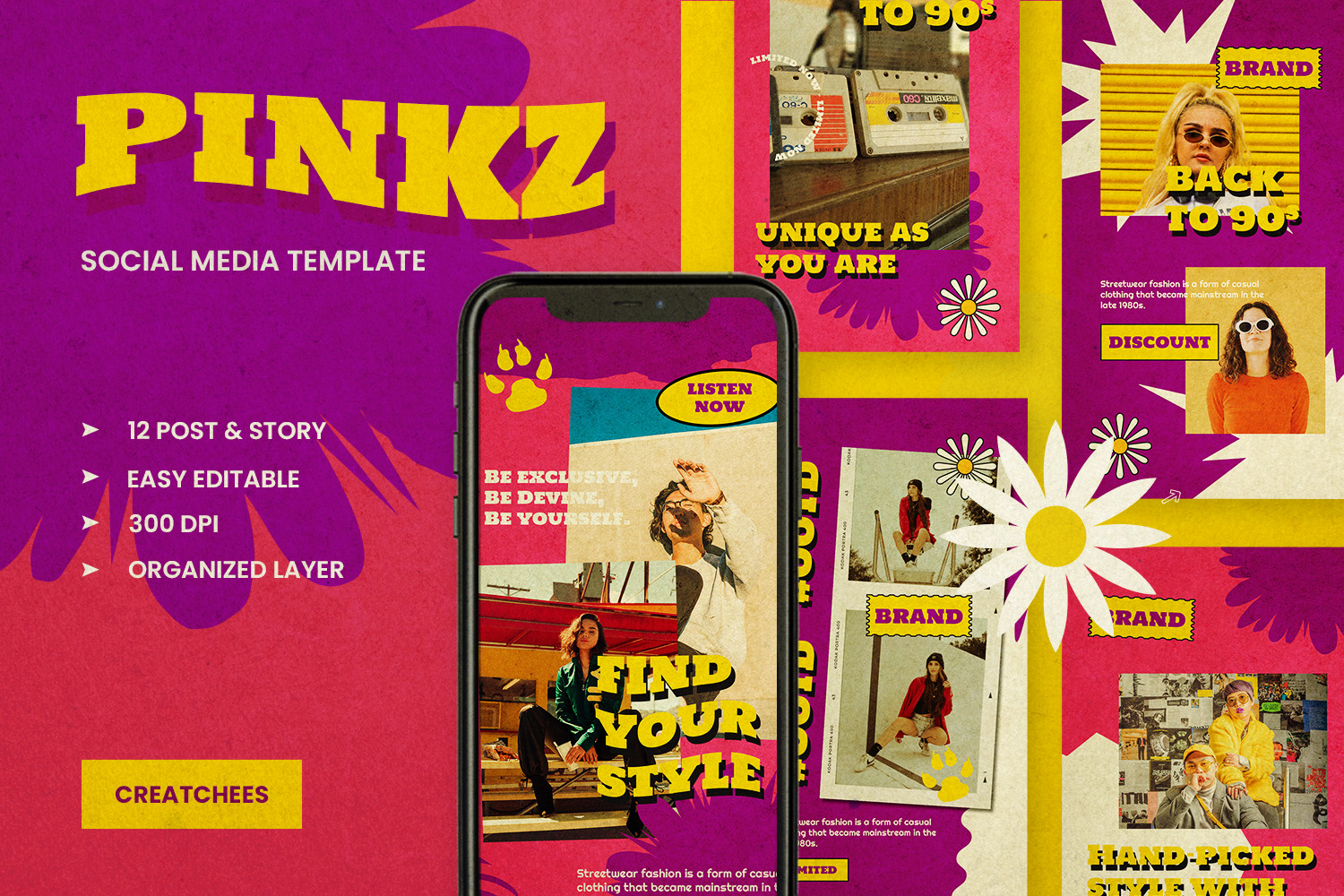 Pinkz - Retro Instagram Stories & Post Pinkz - Retro Instagram Stories & Post