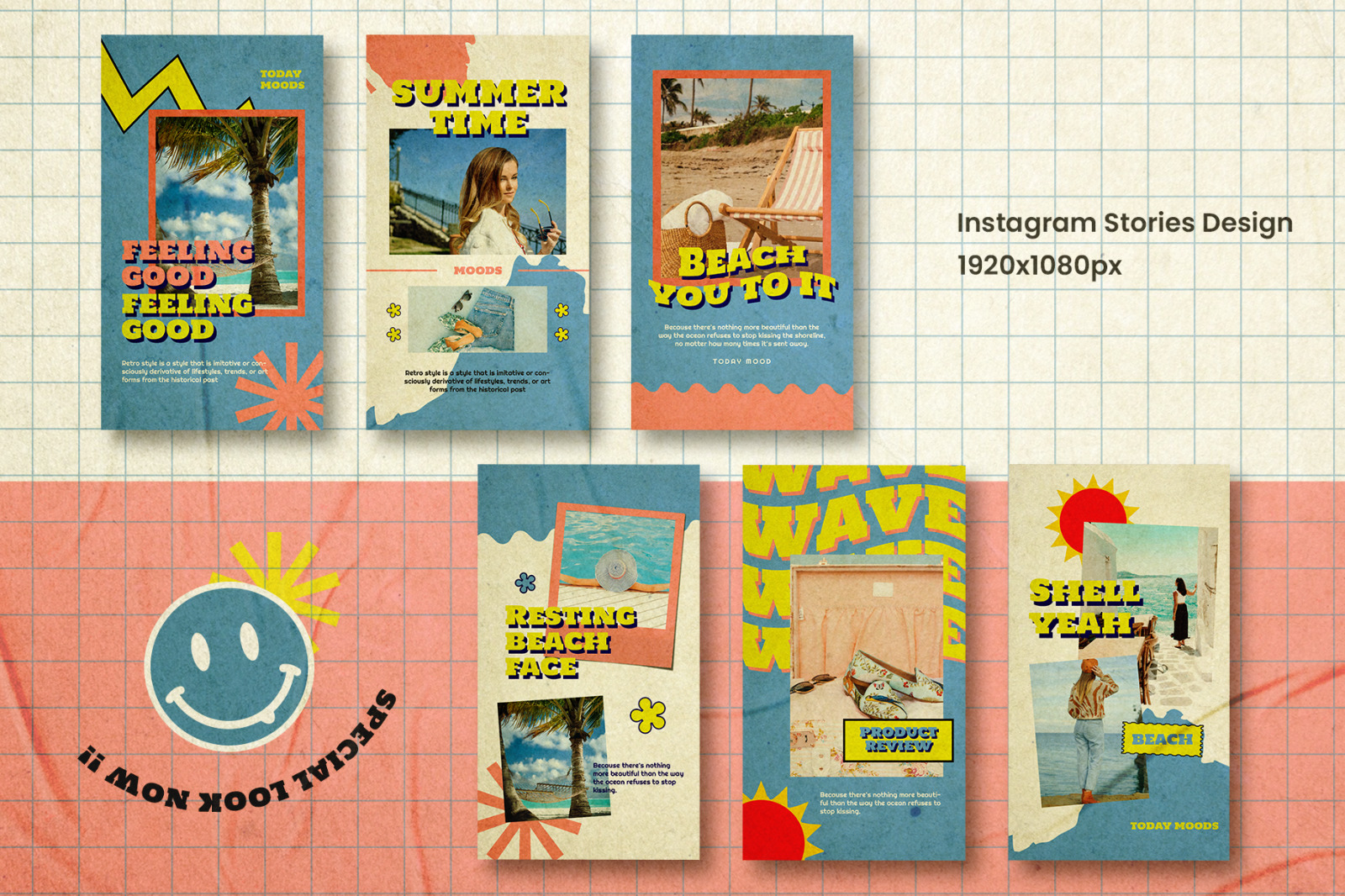 Beach - Retro Instagram Stories & Post Beach - Retro Instagram Stories & Post