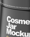 Plastic Cosmetic Jar Mockup