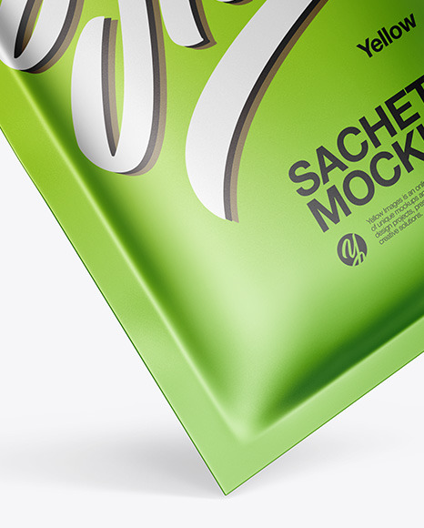 Metallic Sachet Mockup