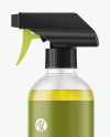 Frosted Color Liquid Spray Bottle Mockup