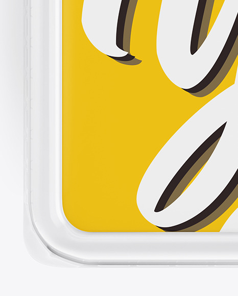 Transparent Tray Mockup