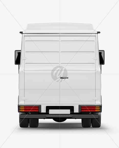 Panel Van Mockup - Back View