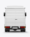 Panel Van Mockup - Back View