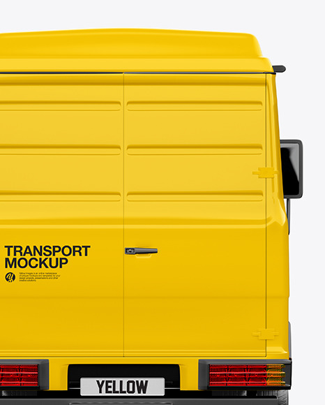 Panel Van Mockup - Back View