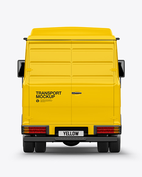 Panel Van Mockup - Back View