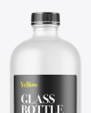 Frosted Glass Bottle Mockup