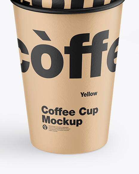 Kraft Coffee Cups Mockup