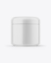 Glossy Plastic Cosmetic Jar Mockup