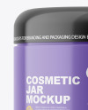 Glossy Plastic Cosmetic Jar Mockup