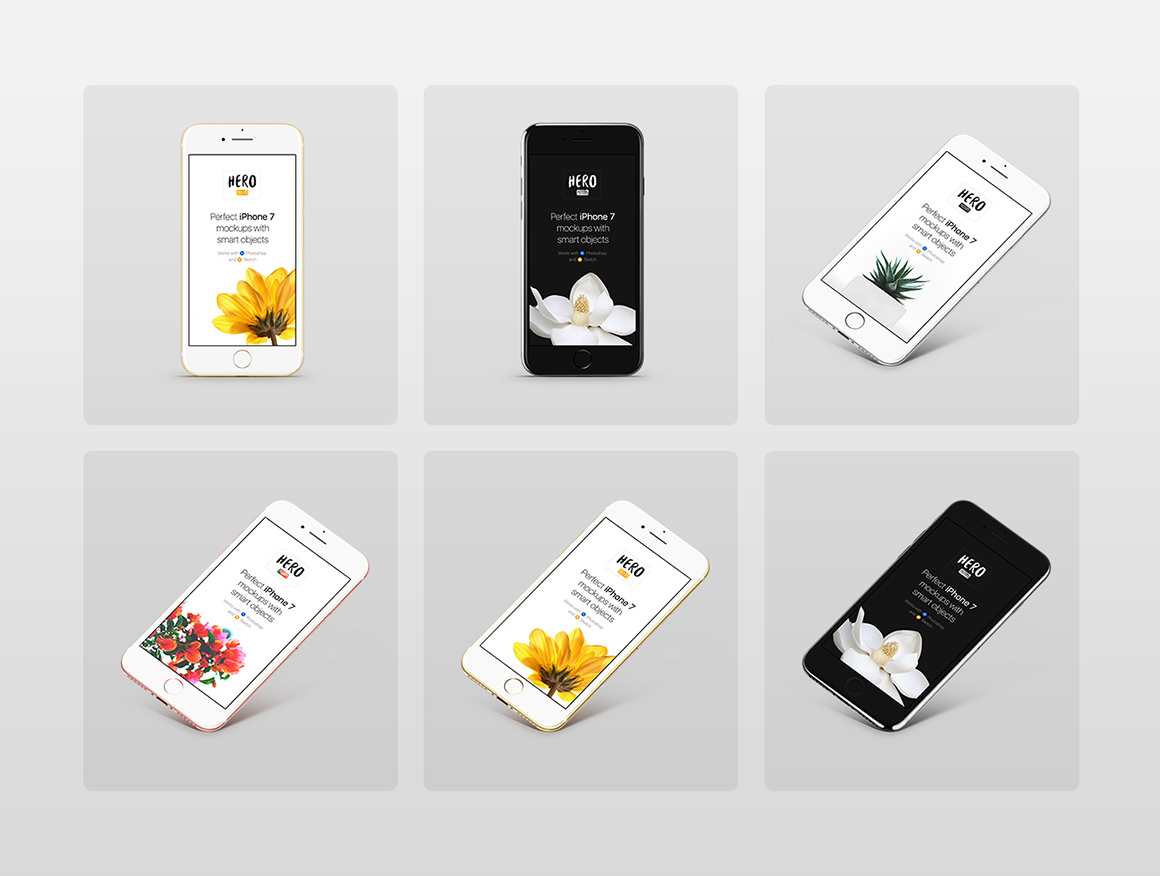 HERO iPhone 7 Mockups