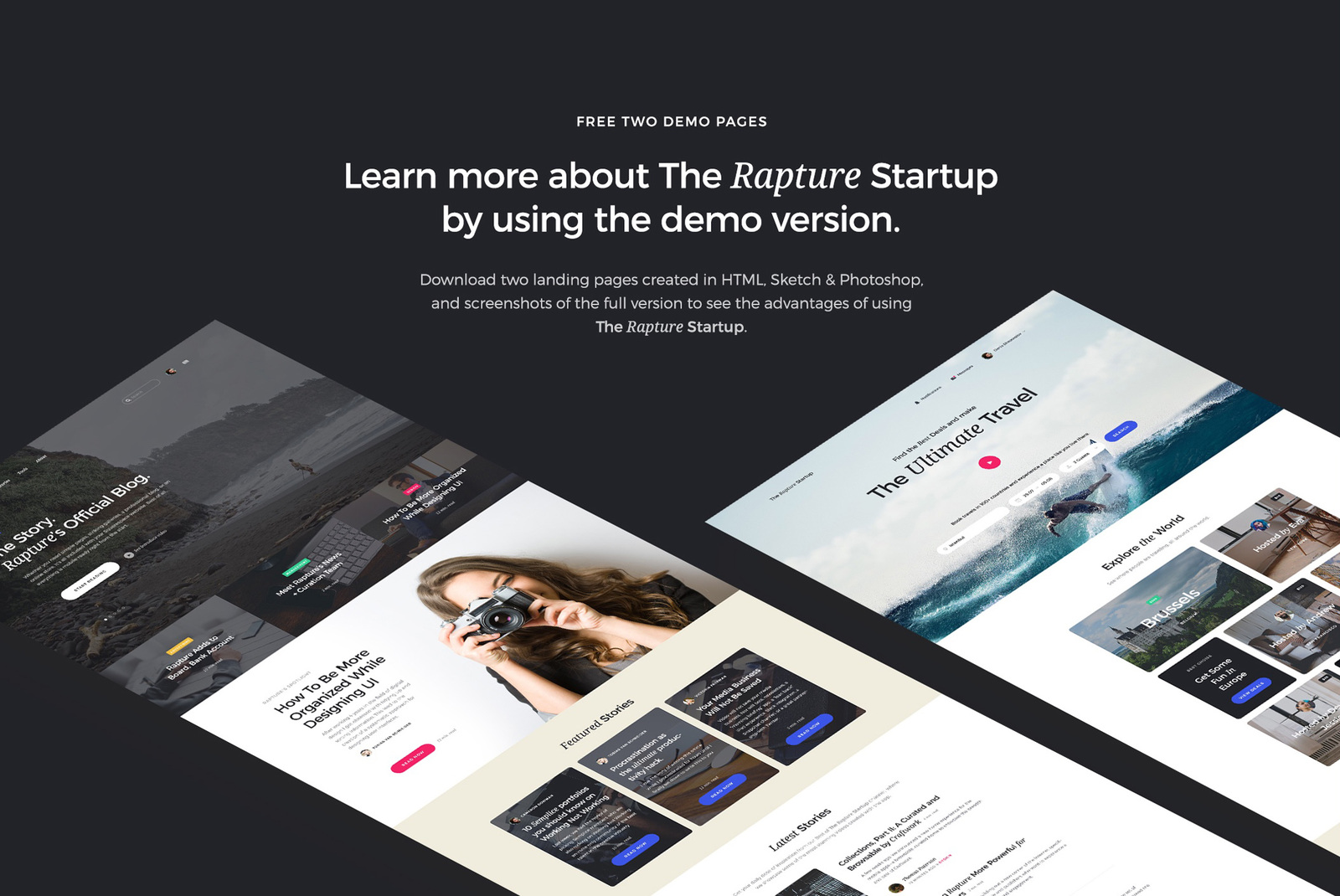 The Rapture Startup UI Kit