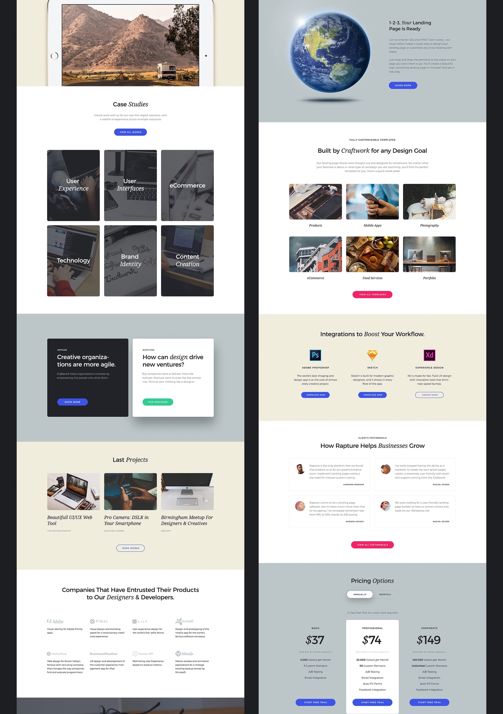 The Rapture Startup UI Kit