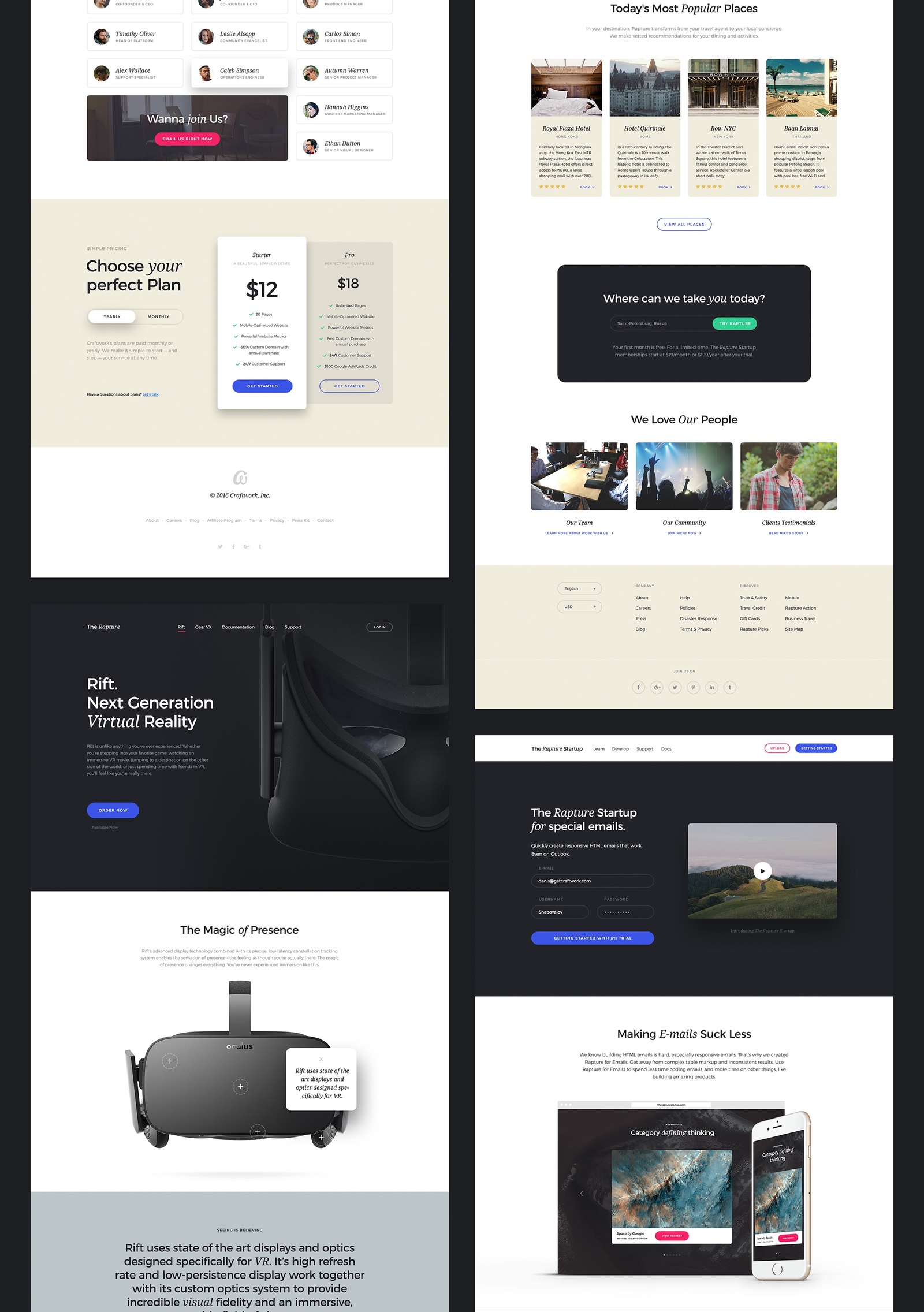 The Rapture Startup UI Kit