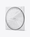 Plastic Bag With Bicycle Wheel Mockup - Half Side View