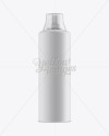 Matte Plastic Bottle With Measuring Cap Mockup