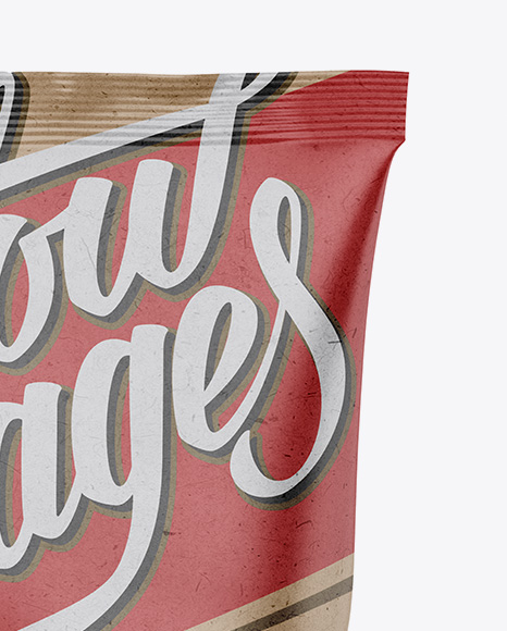 Kraft Snack Bag Mockup