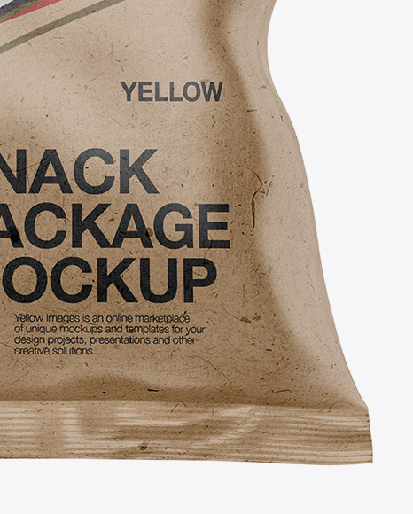 Kraft Snack Bag Mockup