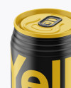 330ml Aluminium Can with Matte Finish Mockup (High-Angle Shot)