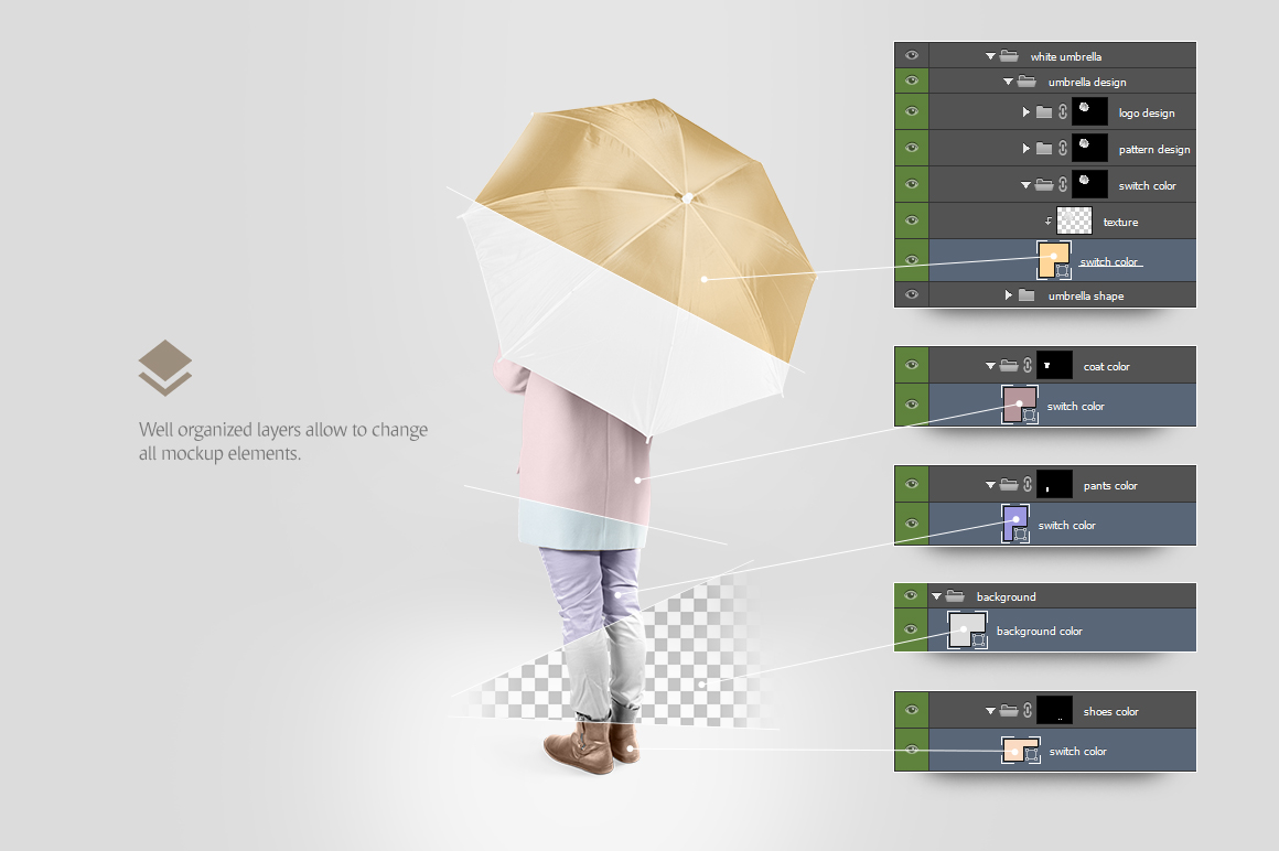 umbrella mockup