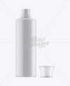 Open Plastic Bottle With Measuring Cap Mockup