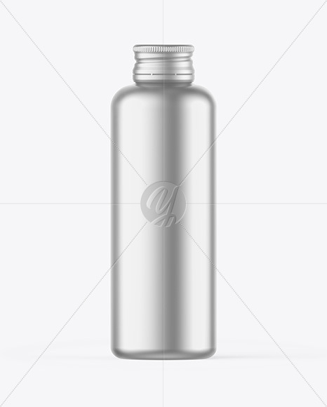 Matte Metallic Bottle Mockup