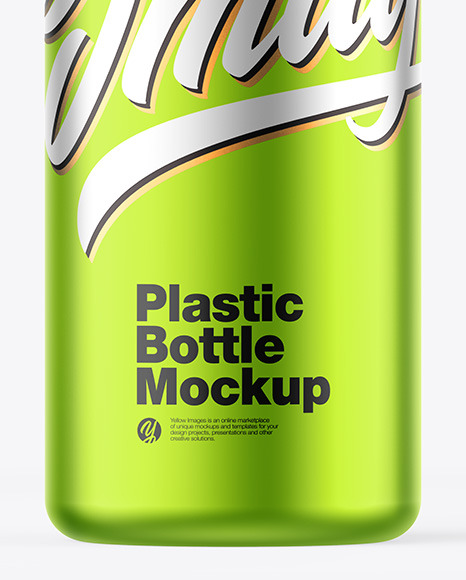 Matte Metallic Bottle Mockup