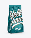 Matte Metallic Food Bag Mockup