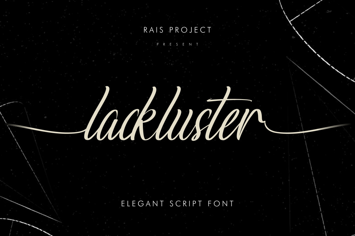 Lackluster Font Lackluster Font