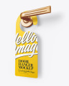 Paper Door Hanger Mockup