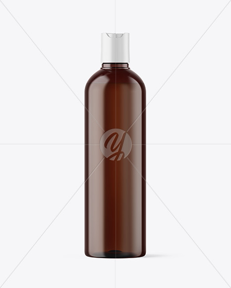 Amber Cosmetic Bottle Mockup