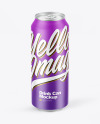 Matte Drink Can Mockup