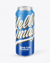 Glossy Drink Can Mockup