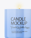 Glossy Candle W/ Paper Box Mockup