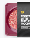 Container with Cutlets Mockup