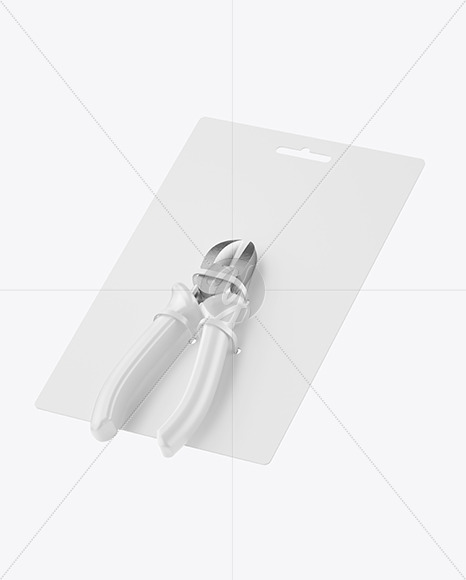 Cutting Pliers Mockup - Half Side View