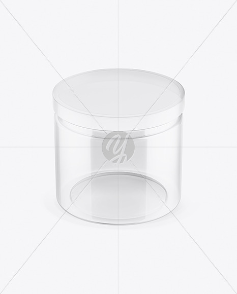 Clear Empty Jar Mockup