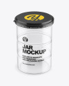 Clear Empty Jar Mockup