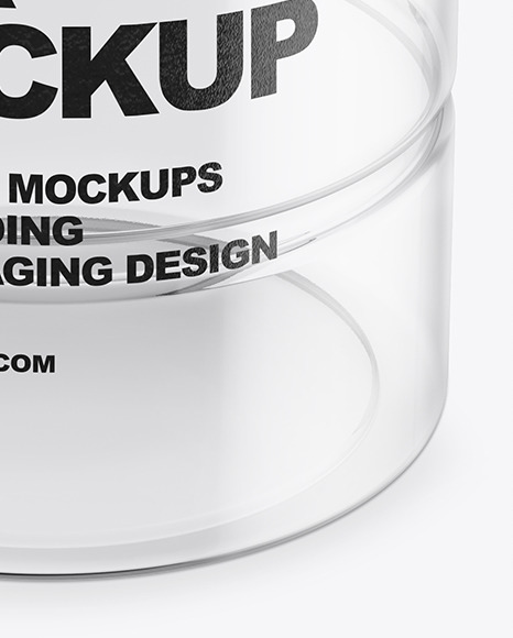 Clear Empty Jar Mockup