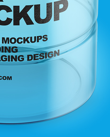 Clear Empty Jar Mockup