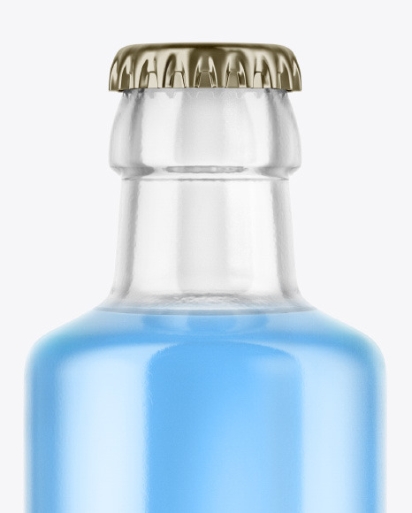 Clear Glass Bottle Mockup