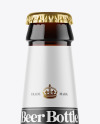 Dark Amber Glass Beer Bottle Mockup