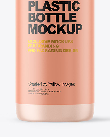 Frosted Liquid Soap Bottle with Pump Mockup