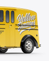 Delivery Truck Mockup - Half Side View (Front)