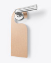 Kraft Door Hanger Mockup