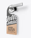 Kraft Door Hanger Mockup