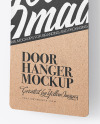 Kraft Door Hanger Mockup