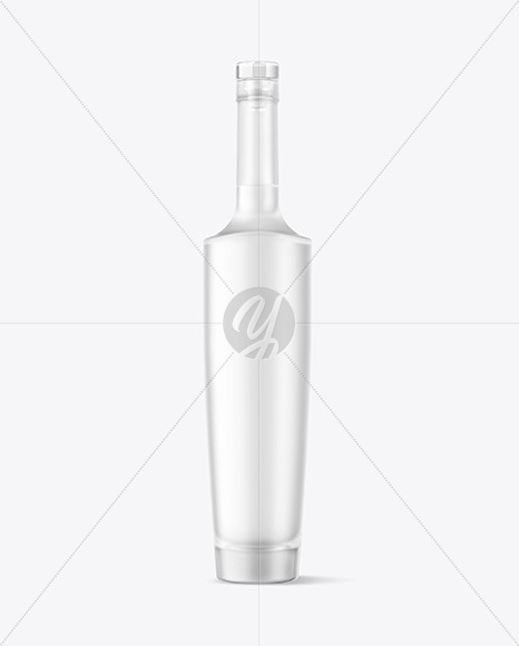 Frosted Glass Vodka Bottle Mockup