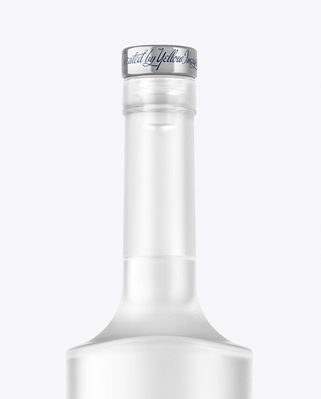 Frosted Glass Vodka Bottle Mockup