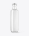 Frosted Clear Glass Bottle Mockup